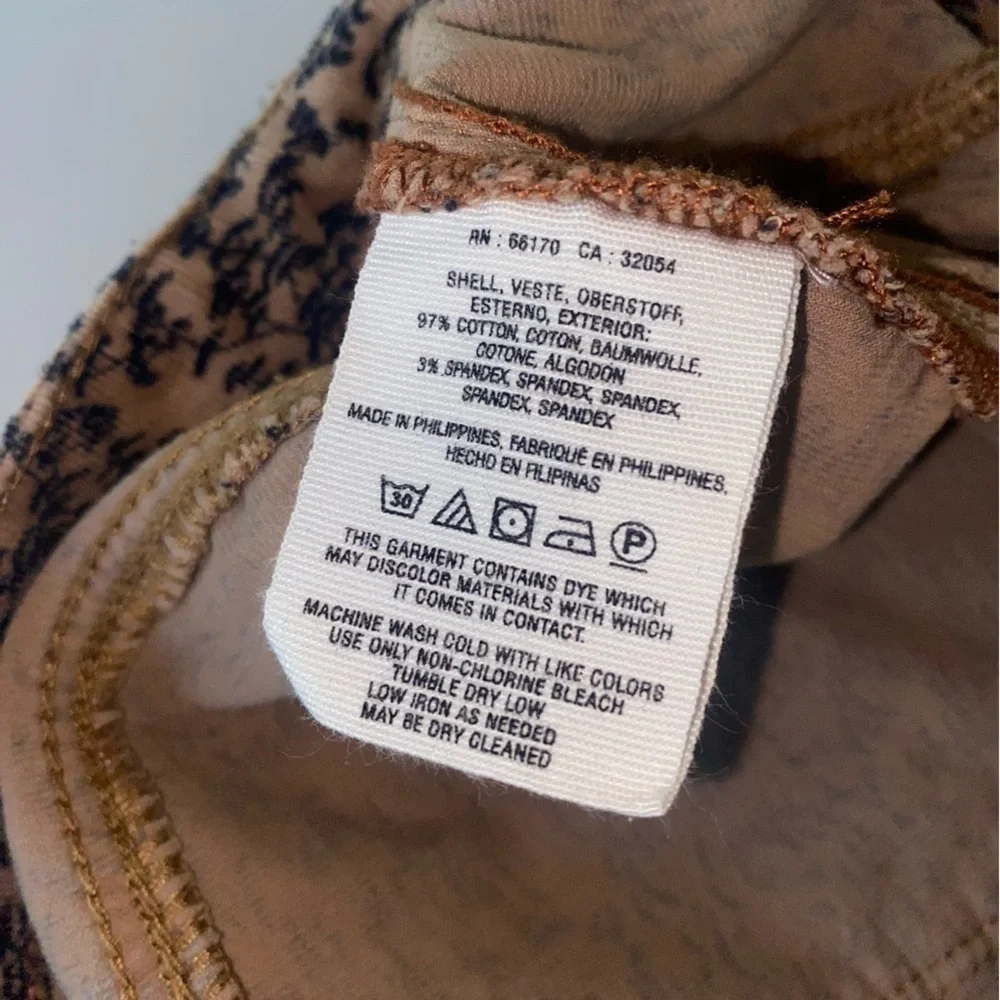 NWOT PILCRO AND THE LETTERPRESS ANTHROPOLOGIE SERIF CORDUROY PANTS POPULAR BRAND - Picture 6 of 9